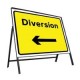 Diversion Left Sign